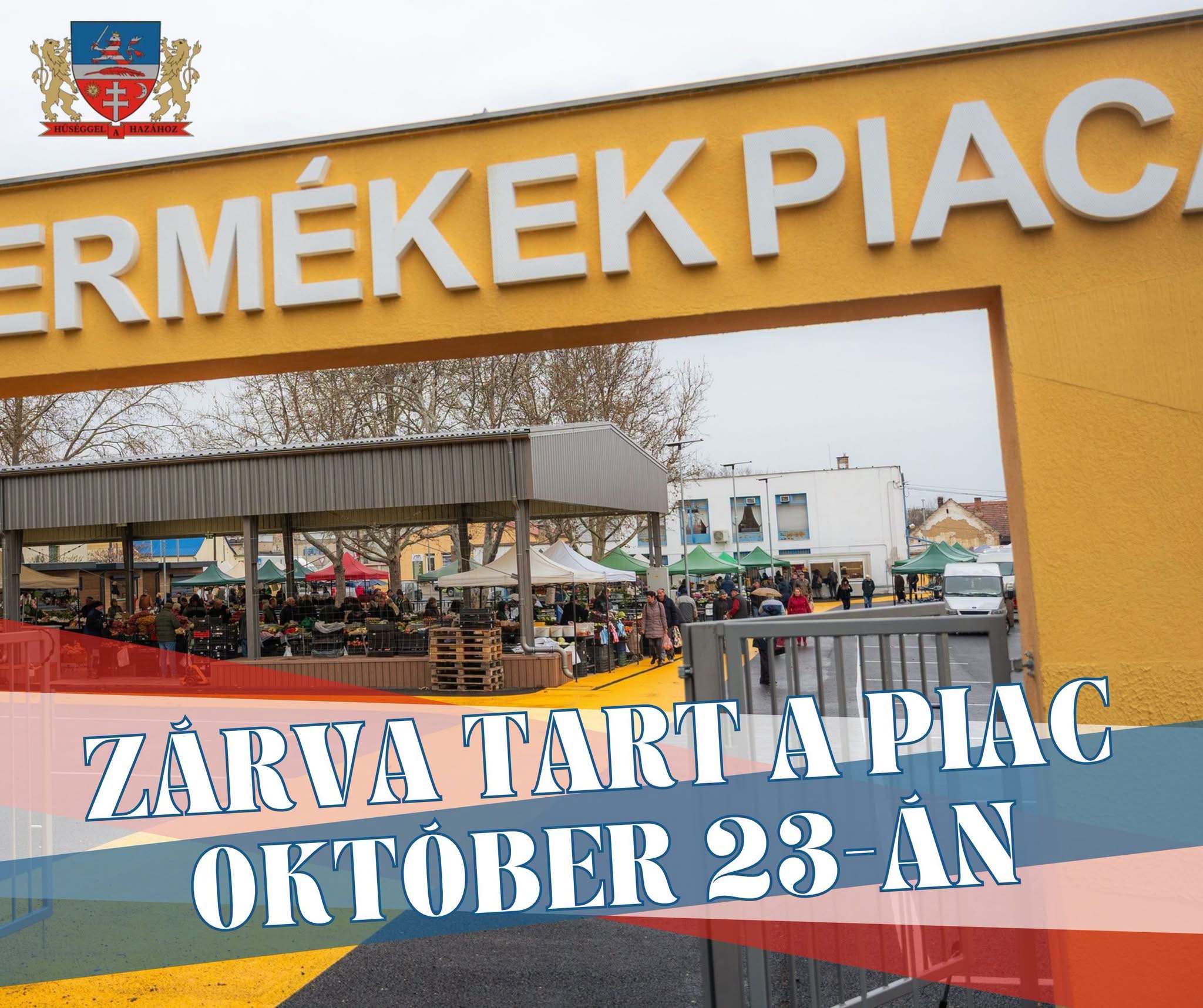 Október 23-án nem lesz piac